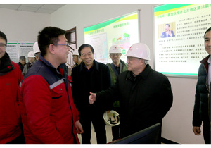 原国家能源局局长国务院参事徐锭明视察沈丘清洁取暖工作与一线员工亲切研讨1
